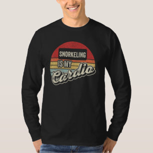 Schnorcheln ist mein Cardio Vintage Retro-Tauchmas T-Shirt