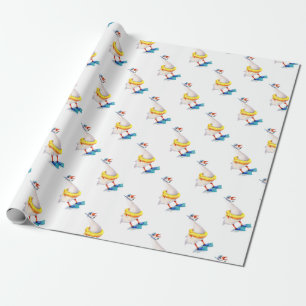 Schnorcheln Kanada Gänse in Flippern und Swim Ring Geschenkpapier