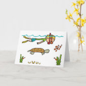 Schnorcheln Karte (Gelbe Blume)