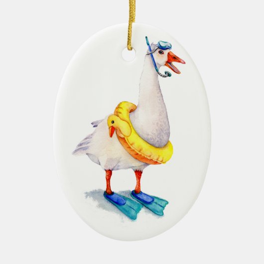 Schnorcheln Keramikornament (Vorne)