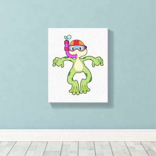 Schnorcheln Leinwanddruck (Insitu (Holzboden))