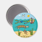 Schnorcheln Magnet (Vorderseite/Rückseite)