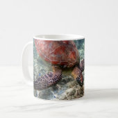 Schnorcheln mit Schildkröte Kaffeetasse (Vorderseite Links)