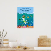 Schnorcheln mit tropischen Fischen Junge Geburtsta Poster (Küche)
