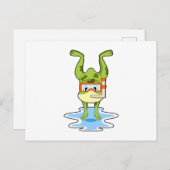 Schnorcheln Postkarte (Vorne/Hinten)