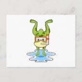 Schnorcheln Postkarte (Vorderseite)