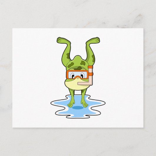 Schnorcheln Postkarte (Vorderseite)