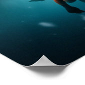 Schnorcheln unter dem Eis Poster (Ecke)