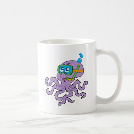 Schnorchelnde Krake Kaffeetasse