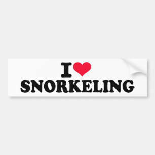 Schnorchelnde Liebe I Autoaufkleber