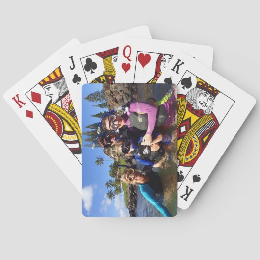 Schnorchelnde Spielkarten (Rückseite)