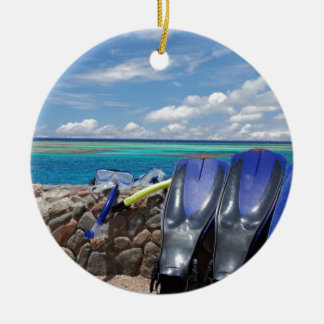 schnorchelnde Werkzeuge Keramik Ornament