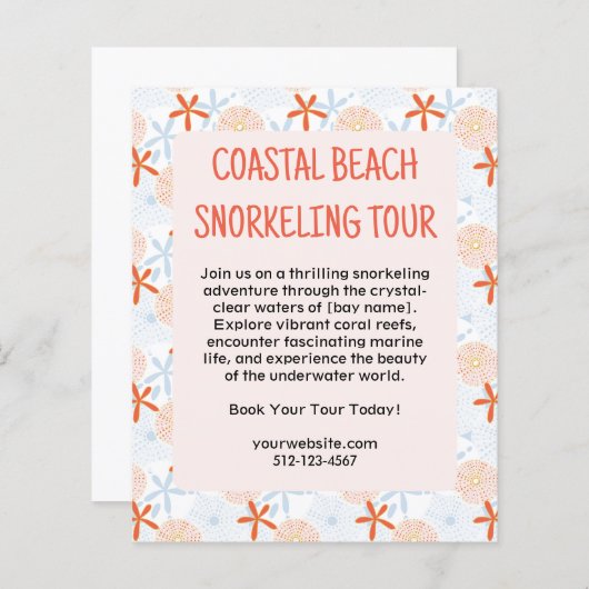 Schnorcheltour Flyer Druckte Flyer (Vorne/Hinten)