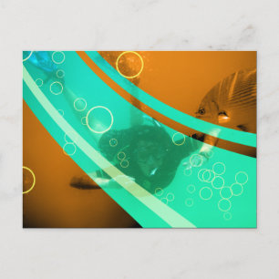 Schnorchler von früher postkarte