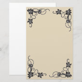 Schnörkel Briefpapier (Vorne/Hinten)