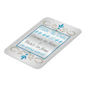 Schnörkel des Judentums - Save the Date - Personal Magnet (Linke Seite)