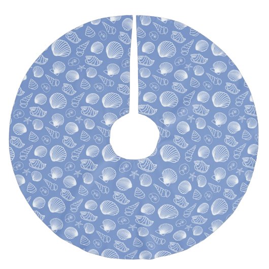 Schnörkel Polyester Weihnachtsbaumdecke (Vorderseite)