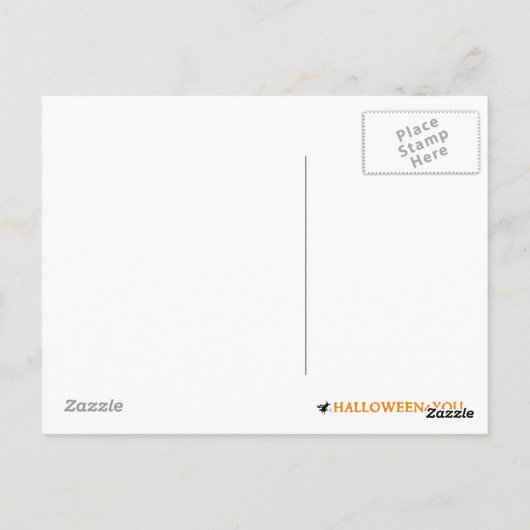 Schnörkel Skull Postkarte (Rückseite)