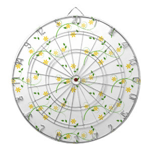 Schnörkel und Blume Dartscheibe