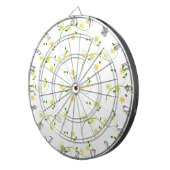 Schnörkel und Blume Dartscheibe (Vorderseite rechts)