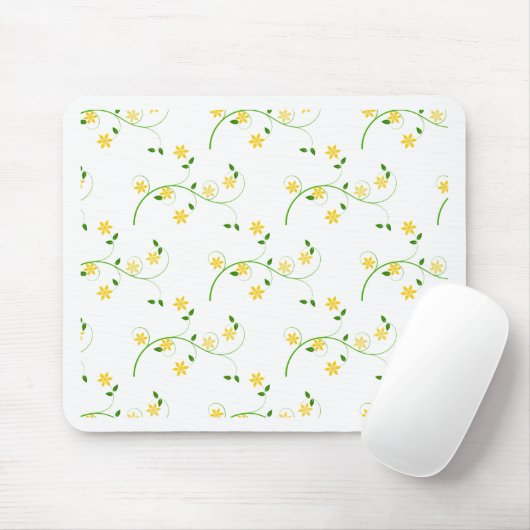 Schnörkel und Blume Mousepad (Mit Mouse)