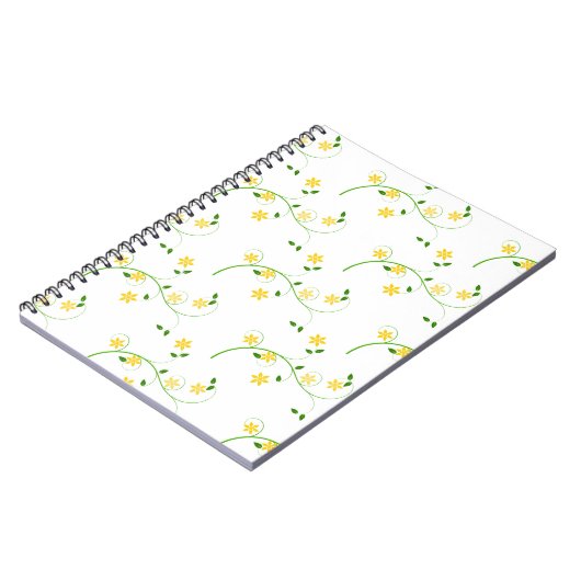 Schnörkel und Blume Notizblock (Linke Seite)