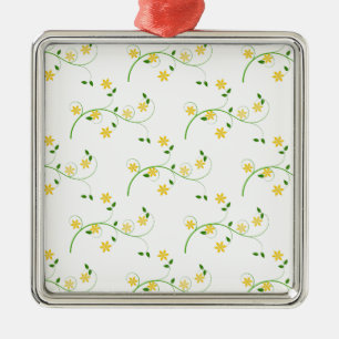 Schnörkel und Blume Ornament Aus Metall