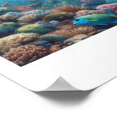 Schnorkeler findet himmlische Stelle Poster (Ecke)