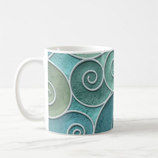Schnörkellose Konsistenz mit Wirbel, Kaffeetasse (Links)