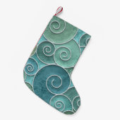 Schnörkellose Konsistenz mit Wirbel, Kleiner Weihnachtsstrumpf (Vorderansicht (hängend))