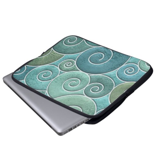 Schnörkellose Konsistenz mit Wirbel, Laptopschutzhülle (Vorne Knopf)