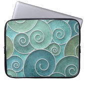 Schnörkellose Konsistenz mit Wirbel, Laptopschutzhülle (Vorderseite)