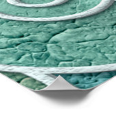 Schnörkellose Konsistenz mit Wirbel, Poster (Ecke)