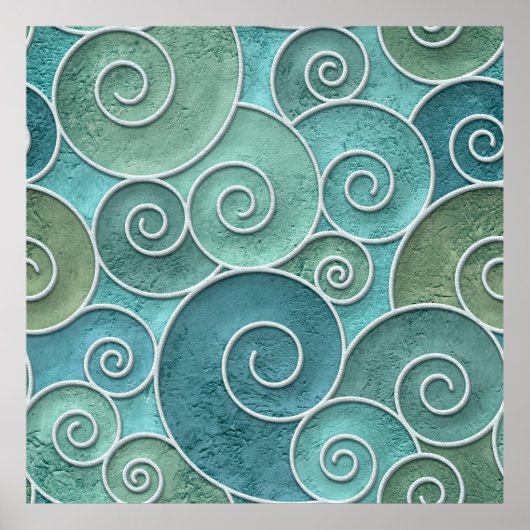 Schnörkellose Konsistenz mit Wirbel, Poster (Vorne)