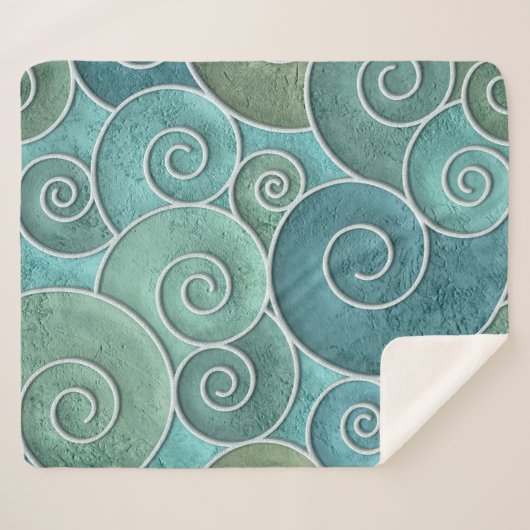 Schnörkellose Konsistenz mit Wirbel, Sherpadecke (Vorderseite (Horizontal))