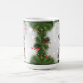 Schnuazer Funny Dog Pub Weihnachtskaffee Tasse (Mittel)