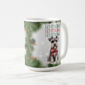 Schnuazer Funny Dog Pub Weihnachtskaffee Tasse (VorderseiteRechts)