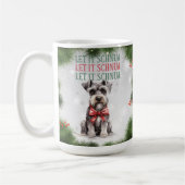 Schnuazer Funny Dog Pub Weihnachtskaffee Tasse (Links)