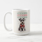Schnuazer Funny Dog Pub Weihnachtskaffee Tasse (Links)