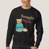 Schnuckelmodus Süße Rötliche Katze Sweatshirt (Vorderseite)