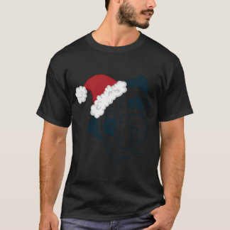 Schnüffelnder Pug-Sketch! Süßer Weihnachts-Pug mit T-Shirt