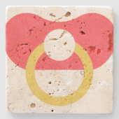 Schnuller-2 Steinuntersetzer (Vorderseite)