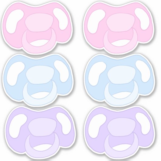 Schnuller-Aufkleber Aufkleber (Vorderseite)