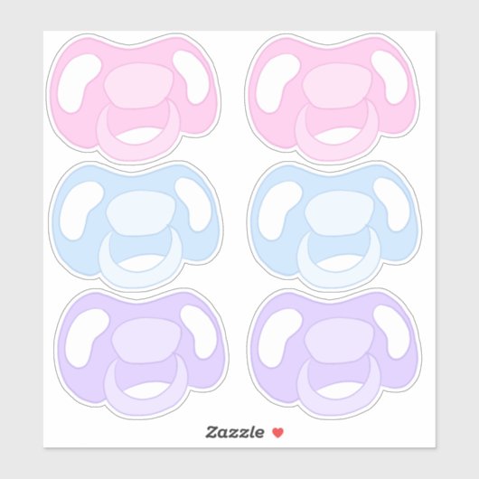 Schnuller-Aufkleber Aufkleber (Blatt)