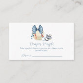 Schnuller Baseball Windel-Raffel Baby Shower  Begleitkarte (Vorderseite)