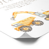 Schnuller Hunt Baby Duschzeichen Poster (Ecke)