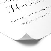 Schnuller Hunt Baby Showingzeichen Poster (Ecke)