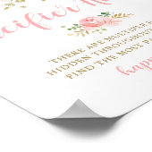 Schnuller Hunt Baby Showingzeichen Poster (Ecke)