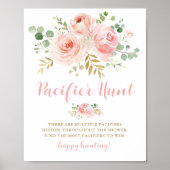 Schnuller Hunt Baby Showingzeichen Poster (Vorne)