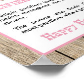 Schnuller Hunt Cowgirl Babydusche Schild (Ecke)